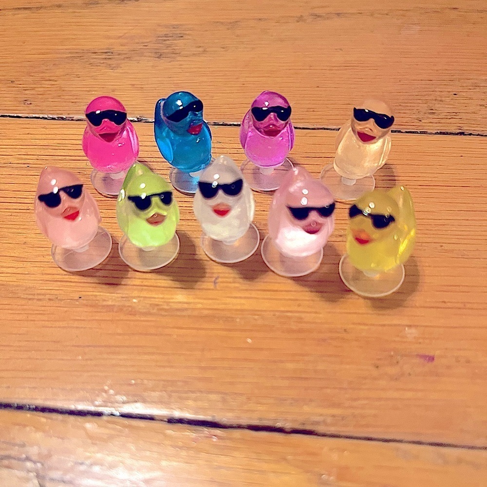 NWOT Luminescent Duck Croc Charms